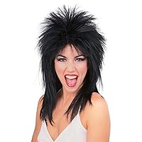 Rubie's Spiked Rocker Wig, Black, One Size