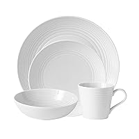 Royal Doulton Gordon Ramsay Maze Place Setting, (Service for 1), White, 4 Piece