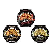 Reese Harvest Bowl Bundle | Quinoa (Pack of 8), Wild Rice (Pack of 8) & Lentil (Pack of 8) | 24 Total