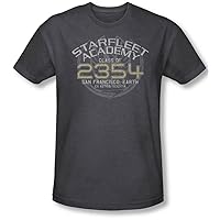 Star Trek - Mens Sisko Graduation T-Shirt in Charcoal