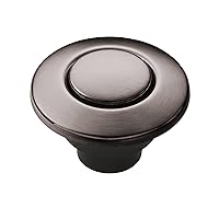 Moen AS-4201-BLS Garbage Disposal Air Switch Coordinating Decorative Button, Black Stainless