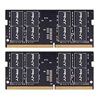 PNY Performance 64GB (2x32GB) DDR4 DRAM 3200MHz (PC4-25600) CL22 1.2V Dual Rank Notebook/Laptop (SODIMM) Computer Memory Kit – MN64GK2D43200-TB