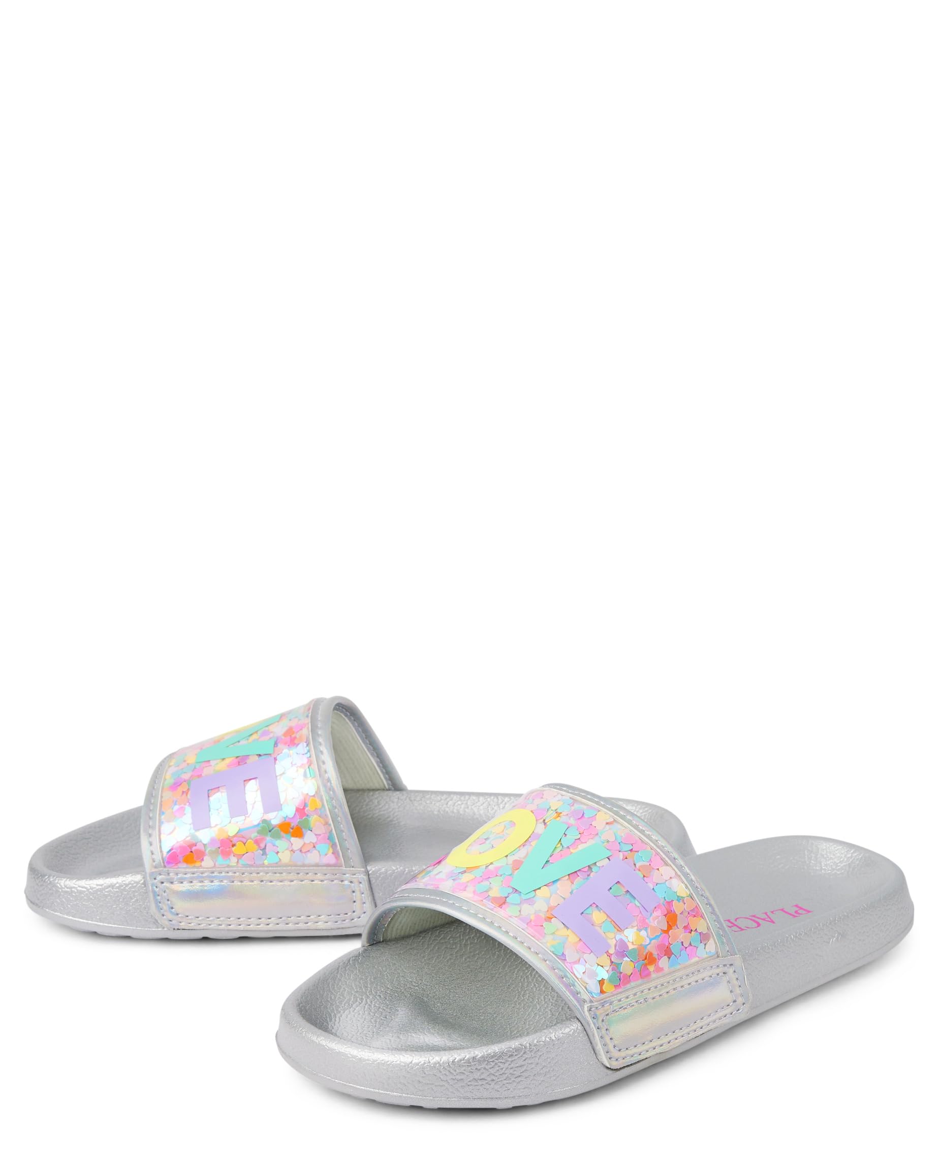 The Children's Place Girl's Everyday Slip on Slide Sandals