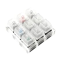 Mechanical Keyboard Switches 9-axis Keyboard Tester Kit with Clear Keycaps for Kailh Box Cherry Gateron Mechanical Keyboard Accessories