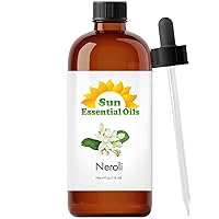 Sun Essential Oils - Neroli 4oz Bottle for Humidifier, Diffuser, Aromatherapy, Skin and Hair Care