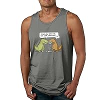 Funny Dinosaur Dude Did You Eat The Last Unicorn Workout Humor Tank Top Tee Shirt