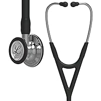 3M Littmann Stethoscope, Cardiology IV, Black Tube, Mirror Chestpiece, 27 inch, 6177