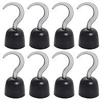 8pcs Pirate Hooks Captain Costume Hook Hand Plastic Hook Pirate Costume Accessory for Halloween Christmas Cosplay Party