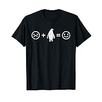 Penguin Sad Face Penguin Happy Face Funny T-Shirt