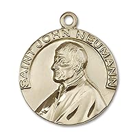 St. John Neumann Medal | 14K Gold St. John Neumann Medal - Made In USA