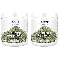 Solutions, European Clay Powder, Pure Powder for a Detox Facial Cleansing Mask, 14-Ounce (Pack of 2)