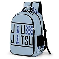 Jiu-Jitsu Chess Travel Backpack Double Layers Laptop Backpack Durable Daypack for Men Women