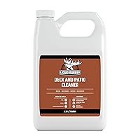 Liquid Rubber Deck and Patio Cleaner - Fast Acting Outdoor Surface Cleanser, 1 Gallon