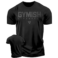 Gymish Workout Shirts for Men V2, Motivational Gym Lifting T-Shirt