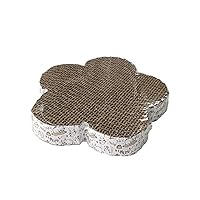 Cat Scratcher - Multiple Shape Compact Corrugated Paper Higher Density Cat Scratching Pad for Family - Protecting Furniture Wall Floor Cat Scratch Pad Non Slip Mat Flower 9.45
