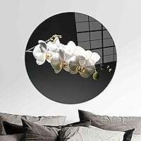 kayra export Orchid Wall Art, Glass Printing, Orchid, Flower Lover Gift Glass, Wall Decoration, Canvas Glass Art, Flower Glass Wall Art, R:28