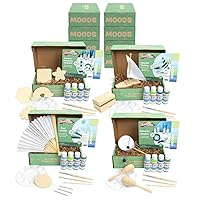 Colorations Moods, Social Emotional Learning Art Kits, Calming, 4 Different Activity Painting Kits, 3 of Each, 12 in Total, Painting Craft All Ages