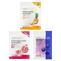 Soo'AE Food Story Mask - Pineapple + Pomegranate + Blueberry 1-Count of Each Mask (3-Count in Total)