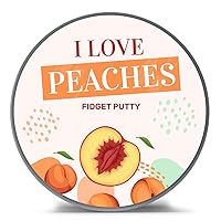 I Love Peaches Fidget Putty - Naughty Gifts for Men - Funny Peach Gifts for Peach Lovers - Peach Food Gift White Elephant Gifts for Adults Dirty Santa Stress Toys