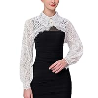 Detachable Sleeves Wedding Dresses Crop Top Fake Collar Half Shirt Blouse Lace Cotton Elegant for Women Girls