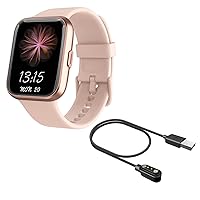RERE ASW2 Smart Watch Pink with Replacement Charging Cable