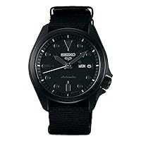 Seiko 5 Sports SRPE69K1 Automatic Mechanical Wristwatch, Limited Distribution Model, Men's, Full Black