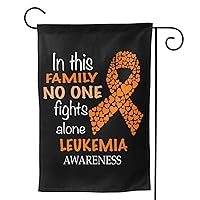 Leukemia Cancer Awareness Garden Flag Double-Sided Printing Decorative Yard Banner Holiday Party Outdoor Decoration Home Decor Sign Farmhouse 12.5