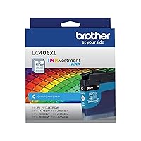 Brother LC406XLC High Yield Cyan Ink Cartridge