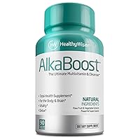 AlkaBoost MultiVitamin for Healthy pH Balance Pills, Alkaline Booster Supplement & Immune Support,Natural pH Alkalizer, Alkaline Pills - Promote Energy Clarity and Focus,Green and Wholefood Blend,90ct