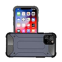 iPhone 11 Pro Case, Heavy duty Hybrid Armor Case Dual Layer Shockproof TPU Rubber and Polycarbonate case (NEVY BLUE)