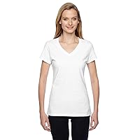 Fruit of the Loom - Ladies SofSpun Jersey V-Neck T-Shirt - SFJVR