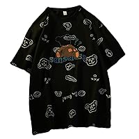 Women Goth T Shirt Y2K Harajuku Graphic Tops Cotton Anime Clothes