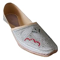 Men Shoes Indian Handmade Faux Leather with Embroidery Party Jutties