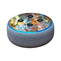 MightySkins Glossy Glitter Skin for Amazon Echo Dot (3rd Gen) - Space Cloud | Protective, Durable High-Gloss Glitter Finish | Easy to Apply, Remove, and Change Styles | Made in The USA