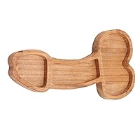 Penis Charcuterie Board - Aperitif Board Composite Wood Trumpet Shape Cooked Food Platter for Housewarming Gift (Right)