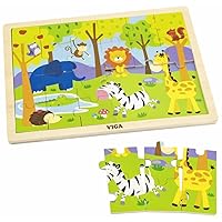 Viga Wooden Jungle Tray Puzzle