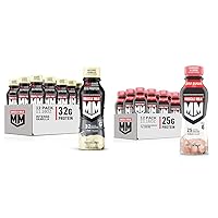 Muscle Milk Pro Advanced Nutrition Protein Shake & Genuine Shake, Strawberry, 11.16 Fl Oz Bottles (Pack of 12)