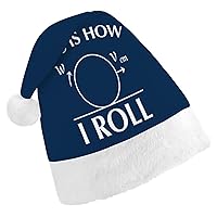 This is How I Roll Physics Christmas Hat Funny Xmas Holiday Hat Party Supplies for Adults