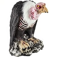 Terrifying Multicolor Animatronic Light-Up Zombie Vulture - 11