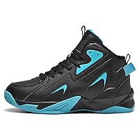 Autumn and Winter New Large Men's Plush High Top Basketball Shoes, Anti-Skid and Wear-Resistant Sports Shoes for Competition