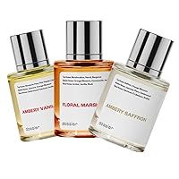PACK OF 3 - Eau de Parfum - Ambery Saffron - Floral Marshmallow - Ambery Vanila - Perfume Luxury - Pure Infused - Paraben Free - Vegan - Feminin - For Women - Fragrance 1,70z (Spray 50ml)