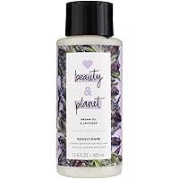 Love Beauty and Planet Smooth & Serene 100% Biodegradable Conditioner Moisture Conditioner For Frizz Control Argan Oil & Lavender Vegan Conditioner 0% Silicones, Parabens, And Dyes 13.5 oz