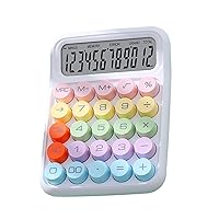 Mechanical Calculator Desktop Calculators with 12Digit Large LCD Display and Big Mechanical Buttons for Office School Math Lover Calculator Keyboard