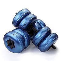 Dumbbells Water-Filled Dumbbells Home Portable Travel Adjustable Dumbbells (20-25kg) blue Small