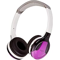 IR630PR Universal IR Wireless Foldable Headphones - Purple Wireless Bluetooth-Enabled Lightweight Portable for iPhone, Car, Kids Wireless Headphones for Universal Car Entertainment System
