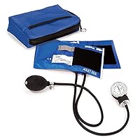 Prestige Medical 882-ROY Aneroid Sphygmomanometer with Matching, Royal Blue, Carrying Case