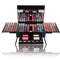Qiangcui Professional 180 Colors Highly Pigmented Nudes Warm Eye Shadows Pallet,Ultimate Colors Shiny and Matte Eyeshadow Palette Kit,All in One Makeup Gift Set,004y/234 (Color : 004y) 004y