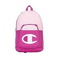 Champion Kids' Backpack & Lunch Kit, Pink Combo, Youth Size