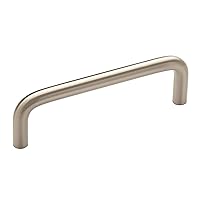 Amerock | Cabinet Pull | Satin Nickel | 3-1/2 inch (89 mm) Center to Center | Everyday Heritage | 1 Pack | Drawer Pull | Drawer Handle | Cabinet Hardware