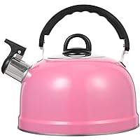 Buzzing Kettle Metal Teapot Camping Teapot Stainless Steel Kettle Whistle Tea Kettle Induction Teapot Large Kettle Stovetop Boiled Pot Heating Kettle Whistling Pot Jug Make Tea Gas